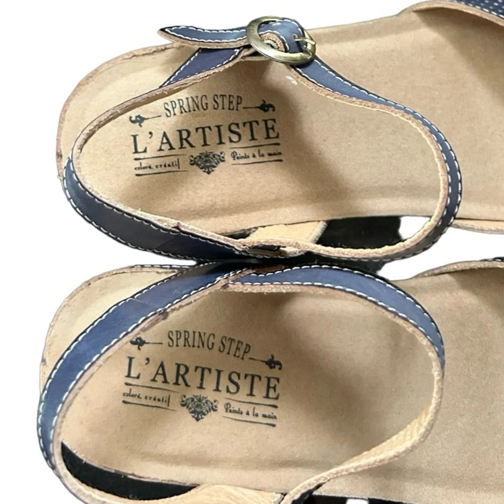 💙 NWOT! L’ARTISTE BY SPRING STEP IN “LIZZIE-ROSE” HAND PAINTED MARY JANE! - Picture 12 of 16